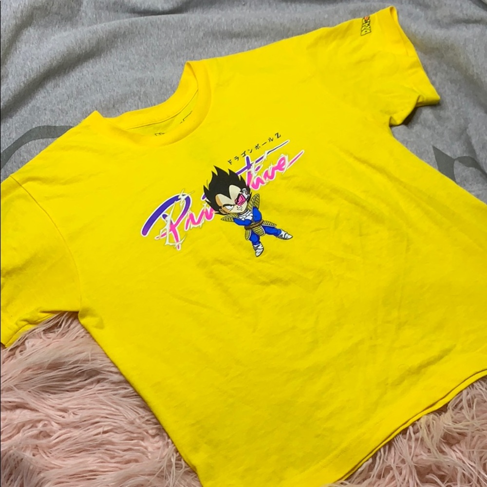 Primitive x Dragon Ball‎ Z Vegeta T-Shirt – Youth Medium Yellow Streetwear
